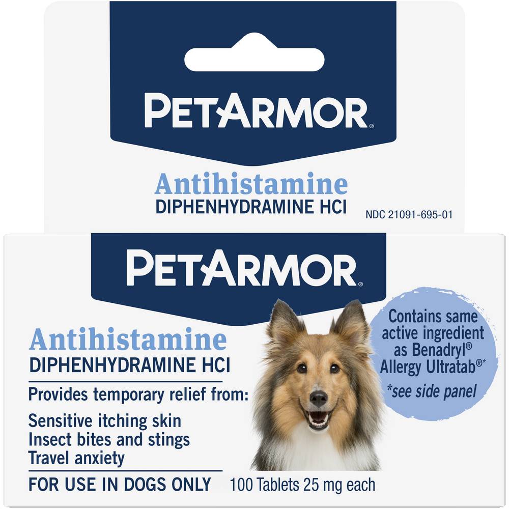 PetArmor Antihistamine Dog Allergy Tablets (100 ct)