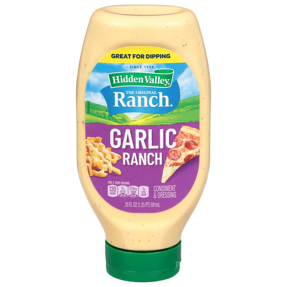 Hidden Valley Garlic Ranch Dipping Sauce Topping and Dressing