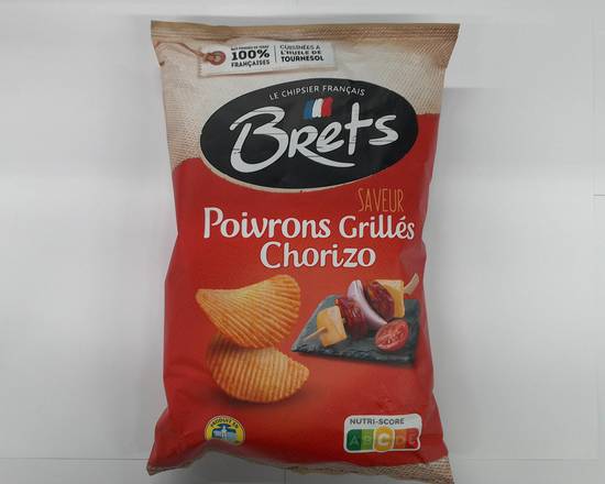Chips  poivrons grillés chorizo  Bret's 125 g