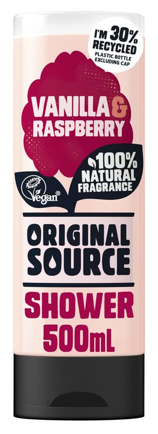 Original Source Body Wash Shower Gel Vanilla & Raspberry