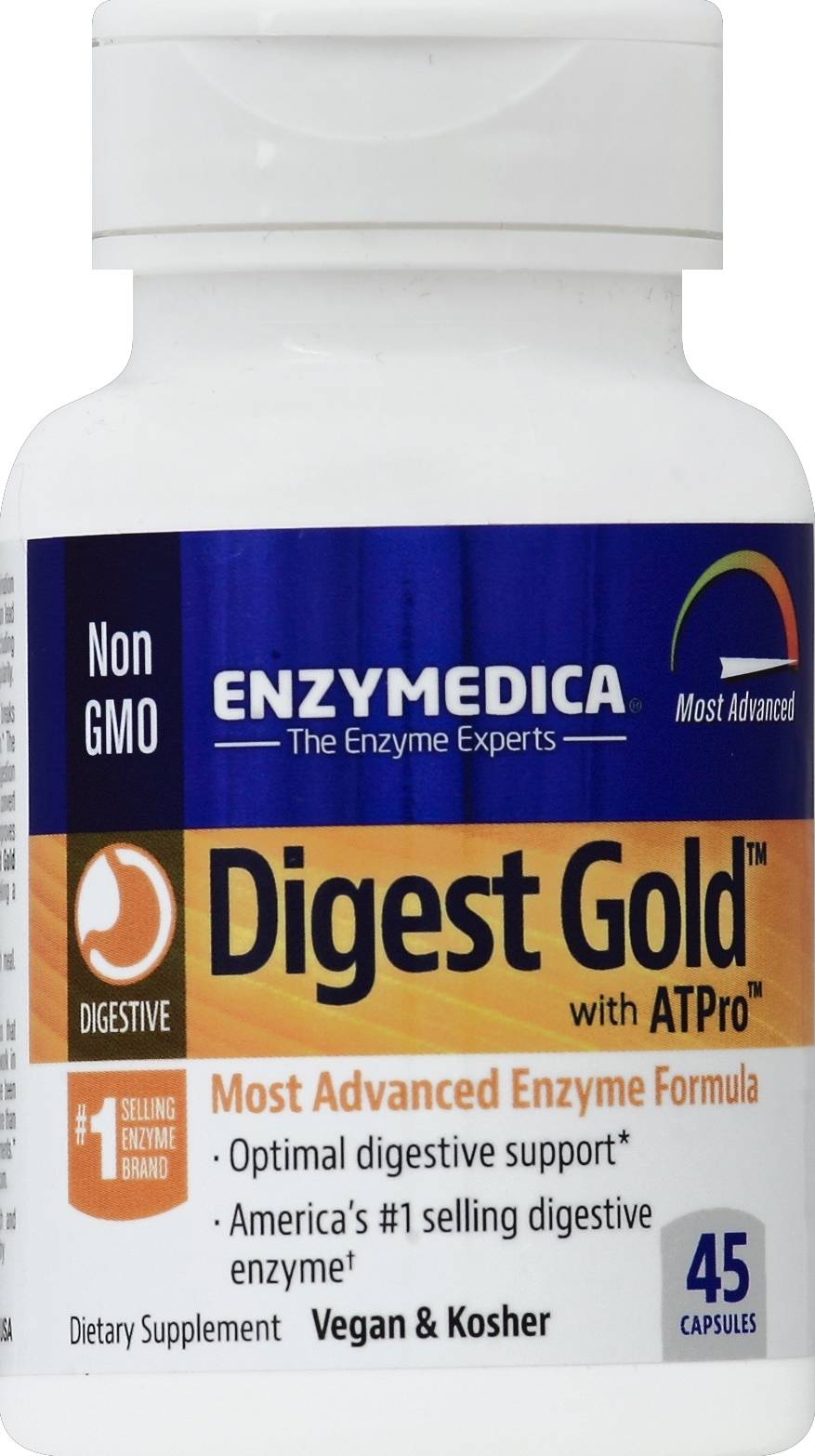 Enzymedica Digest Gold With Atpro Enzyme Formula Supplement (45 ct)