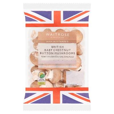 Waitrose & Partners British Baby Chestnut Mushrooms