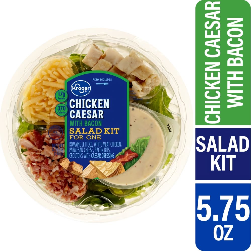 Kroger Chicken Caesar With Bacon Salad Kit (5.75 oz)