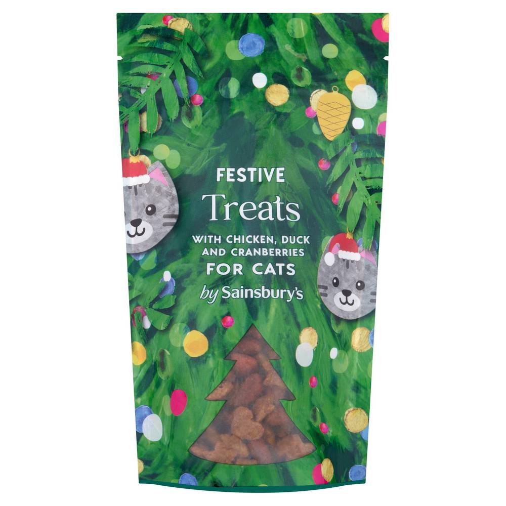 Sainsbury's Festive with Chicken Duck & Cranberries For Cats 65g