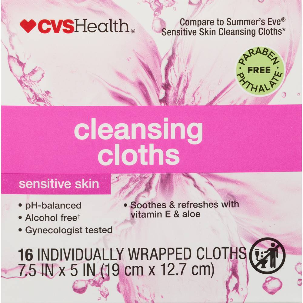 Cvs Health Cleansing Cloths, 16 Ct