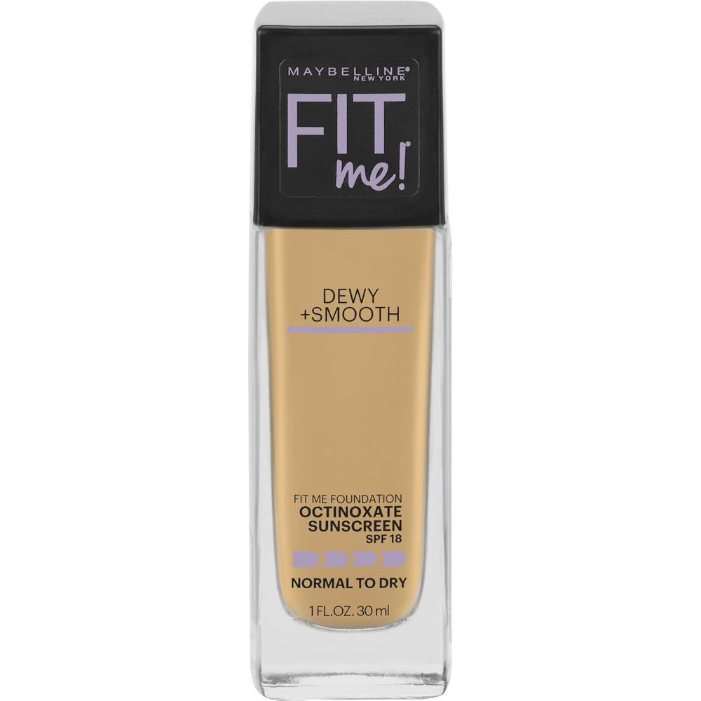 Maybelline Fit Me! Dewy + Smooth Liquid Foundation, Warm Nude