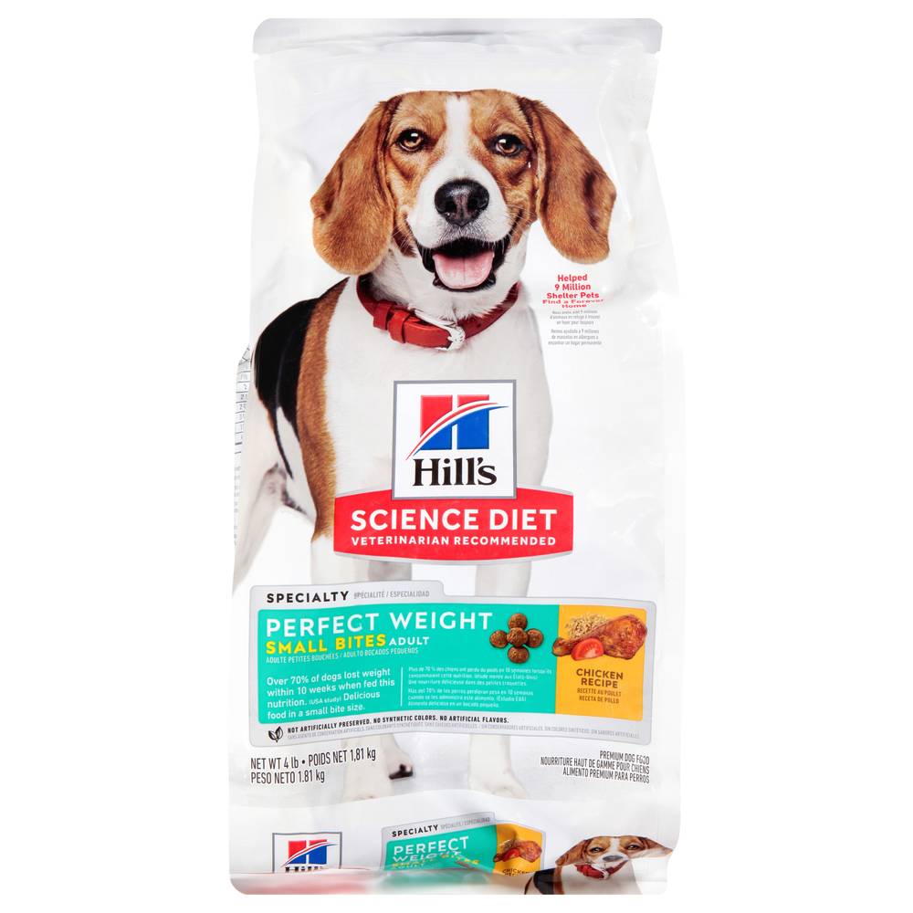 Hill's Science Diet Adult Small Bites Premium Chicken Recipe Dog Food (4 lbs)