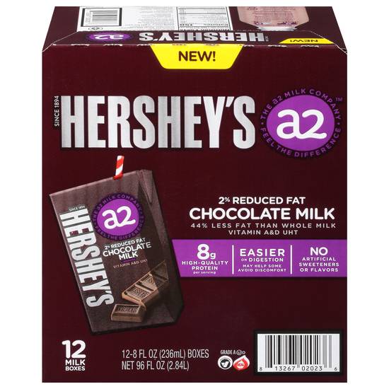 Hershey's Chocolate Milk (12 ct, 8 fl oz)
