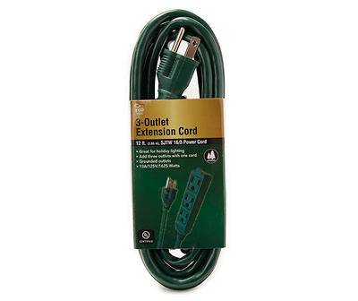 ECO plugs 12 Outdoor 3-outlet Extension Cord