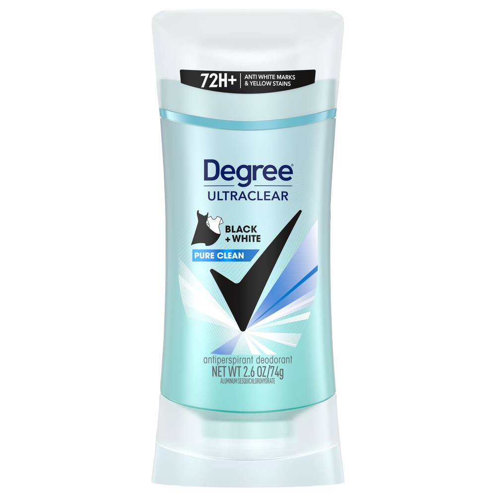 Degree Motionsense Ultraclear Black + White Pure Clean Antiperspirant (2.6 oz)