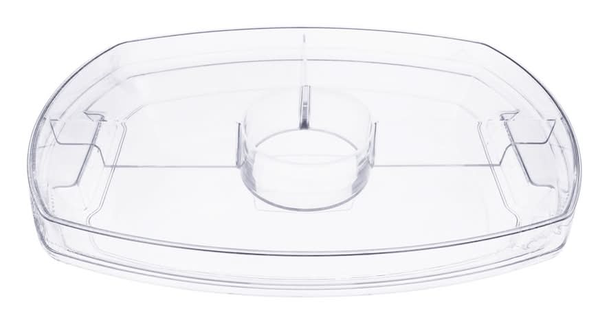 Disposable Serving Tray With Lid, Clear (2 ct)