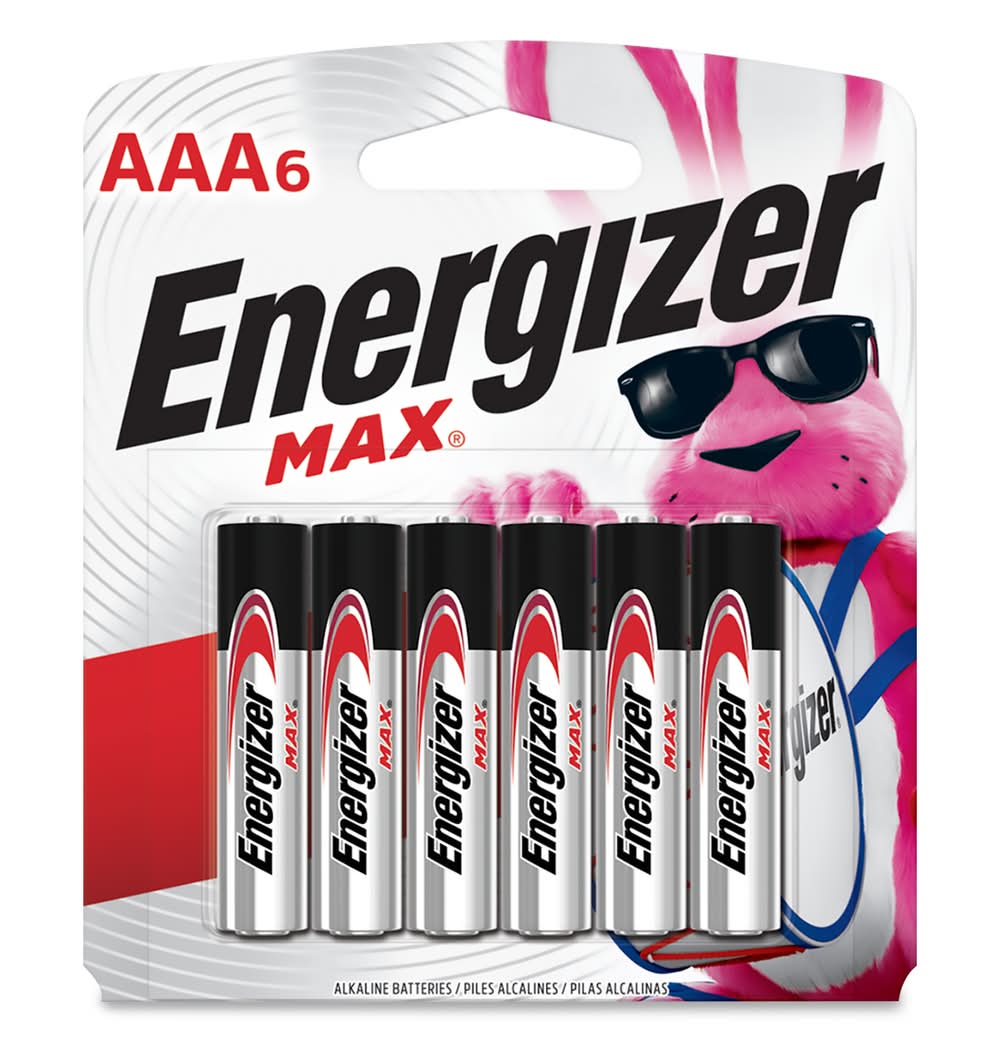 Energizer MAX · Pilas alcalinas multiusos, AAA (6 un)