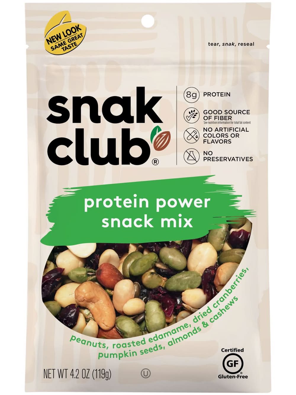 Snak Club Protein Power Snack Mix 4.2 Oz Bagged