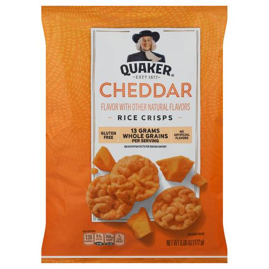 Quaker Cheddar Natural Flavors Rice Crisps