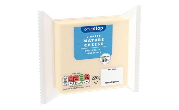 One Stop Lighter Mature Cheese 220g (398391)