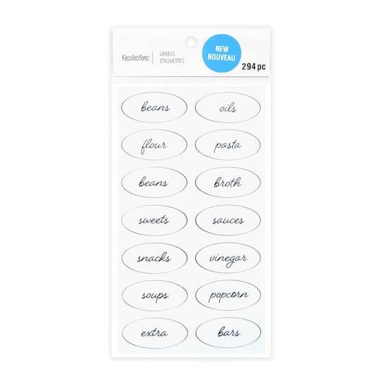 Clear Oval Household Label Stickers By Recollections