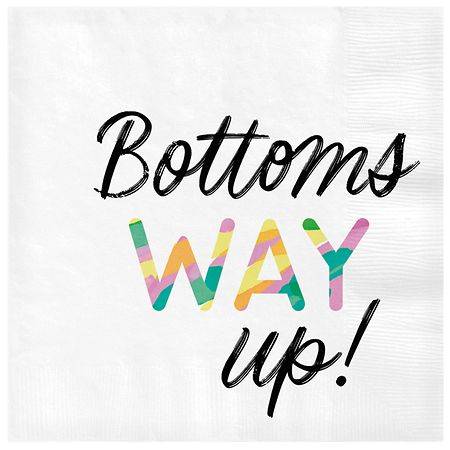 Hallmark Bottoms Way Up Cocktail Napkins (16 ct)