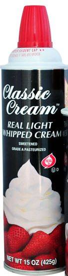 Classic Cream - Whipped Cream - 15 oz (Case of 12)