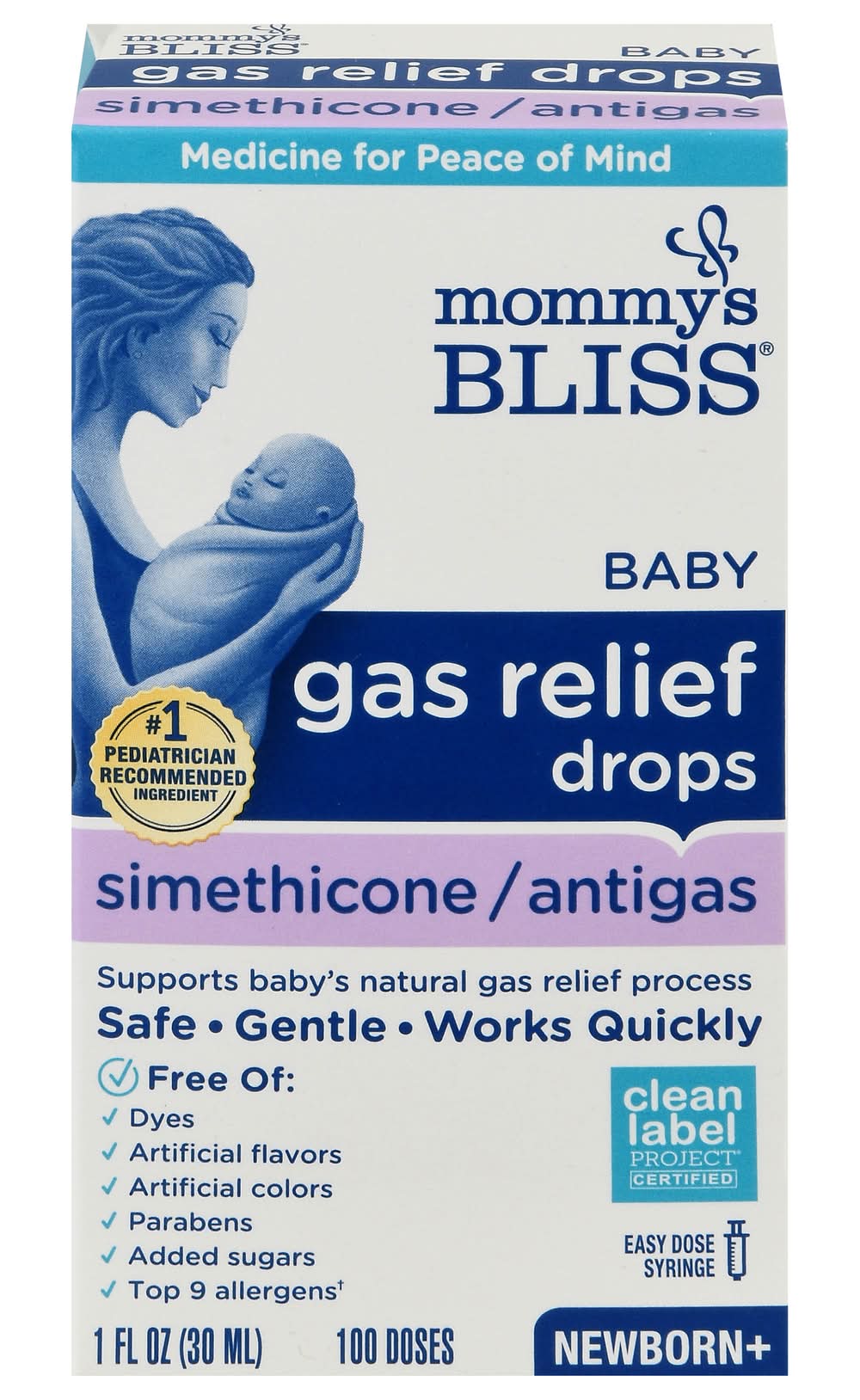 Mommy's Bliss Newborn+ Simethicone Gas Relief Drops (1 fl oz)