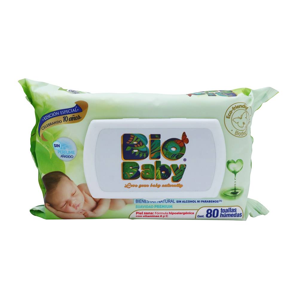 Bio baby toallas húmedas (80 un)
