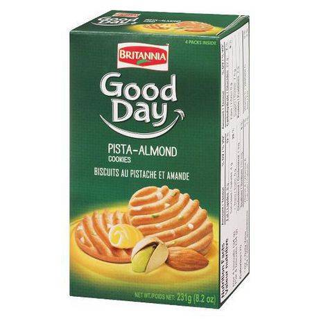Britannia Good Day Cookies, Pista-Almond (231 g)