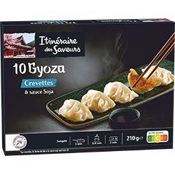 Itinéraire des Saveurs - Raviolis Gyoza crevette & sauce soja