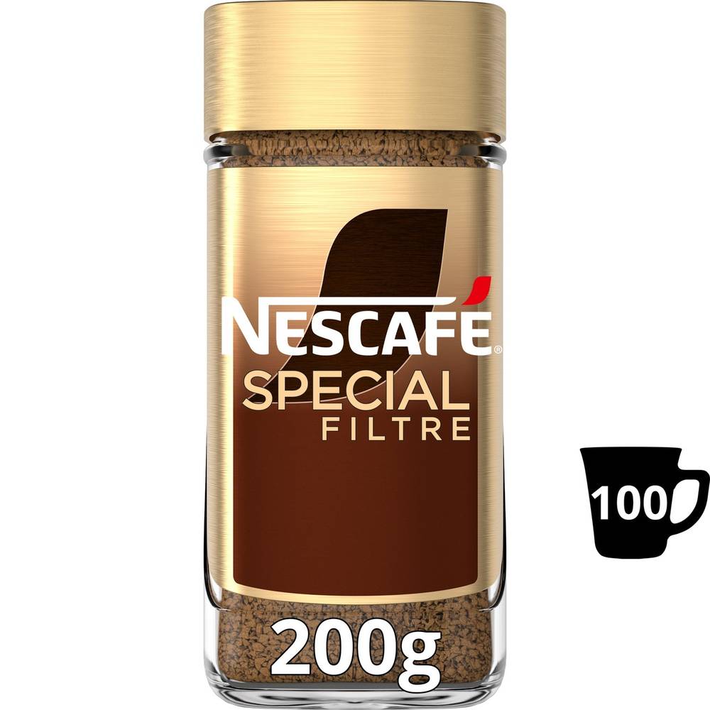 Café Soluble Spécial Filtre Original NESCAFE - le flacon de 200g - 100 tasses