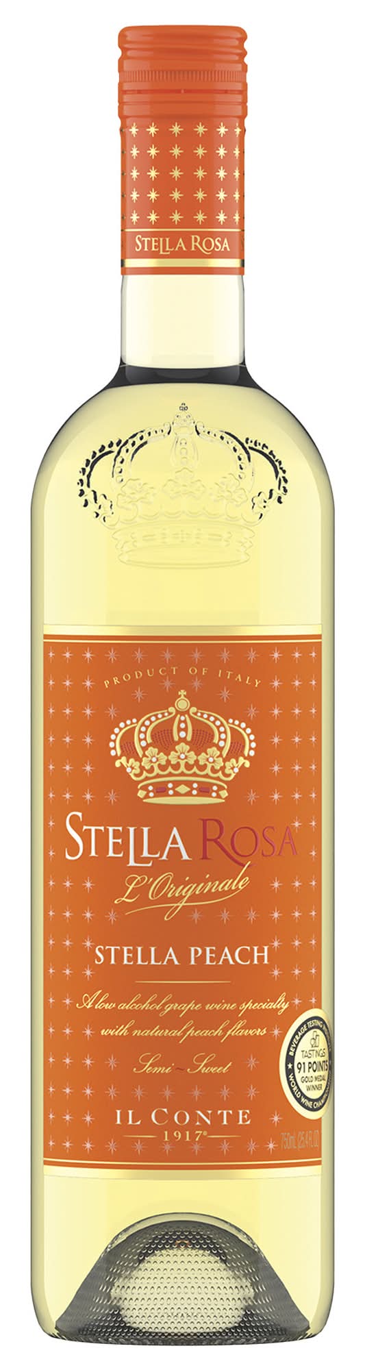 Stella Rosa Peach Semi-Sweet White Wine (750 ml)