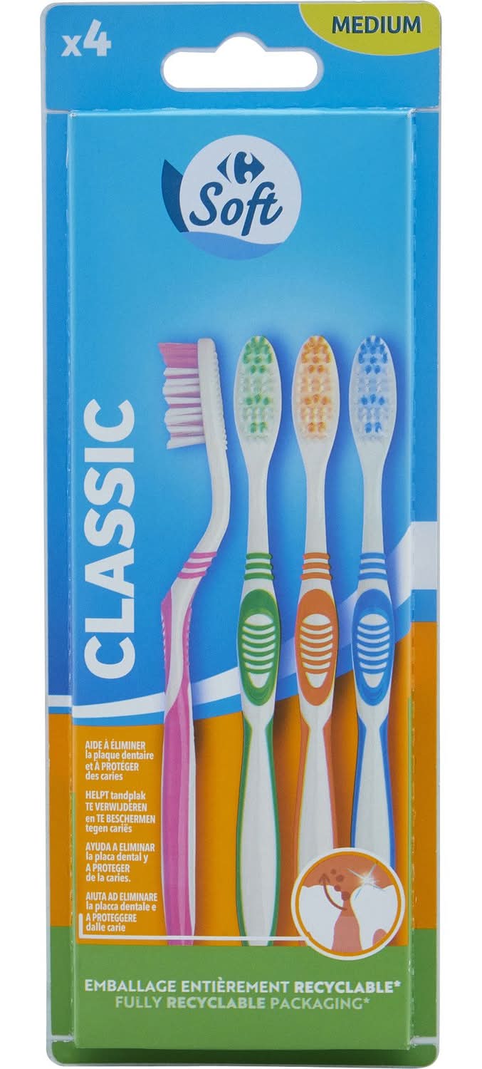 Carrefour Soft - Classic brosse à dents moyenne (4)