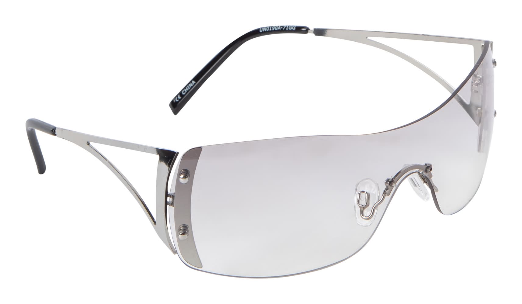 Juniors Shield Sunglasses Silver