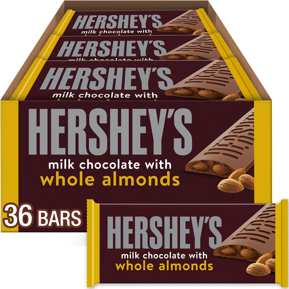 Hershey's Milk Chocolate Bars With Whole Almonds (1.45 oz)