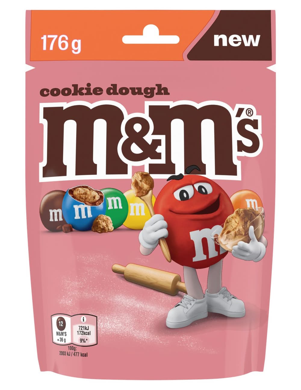 Bonbon Cookie Dough pochon M&M'S - le sachet 176g