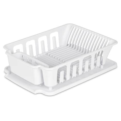 Sterilite White Large Piece Sink Set