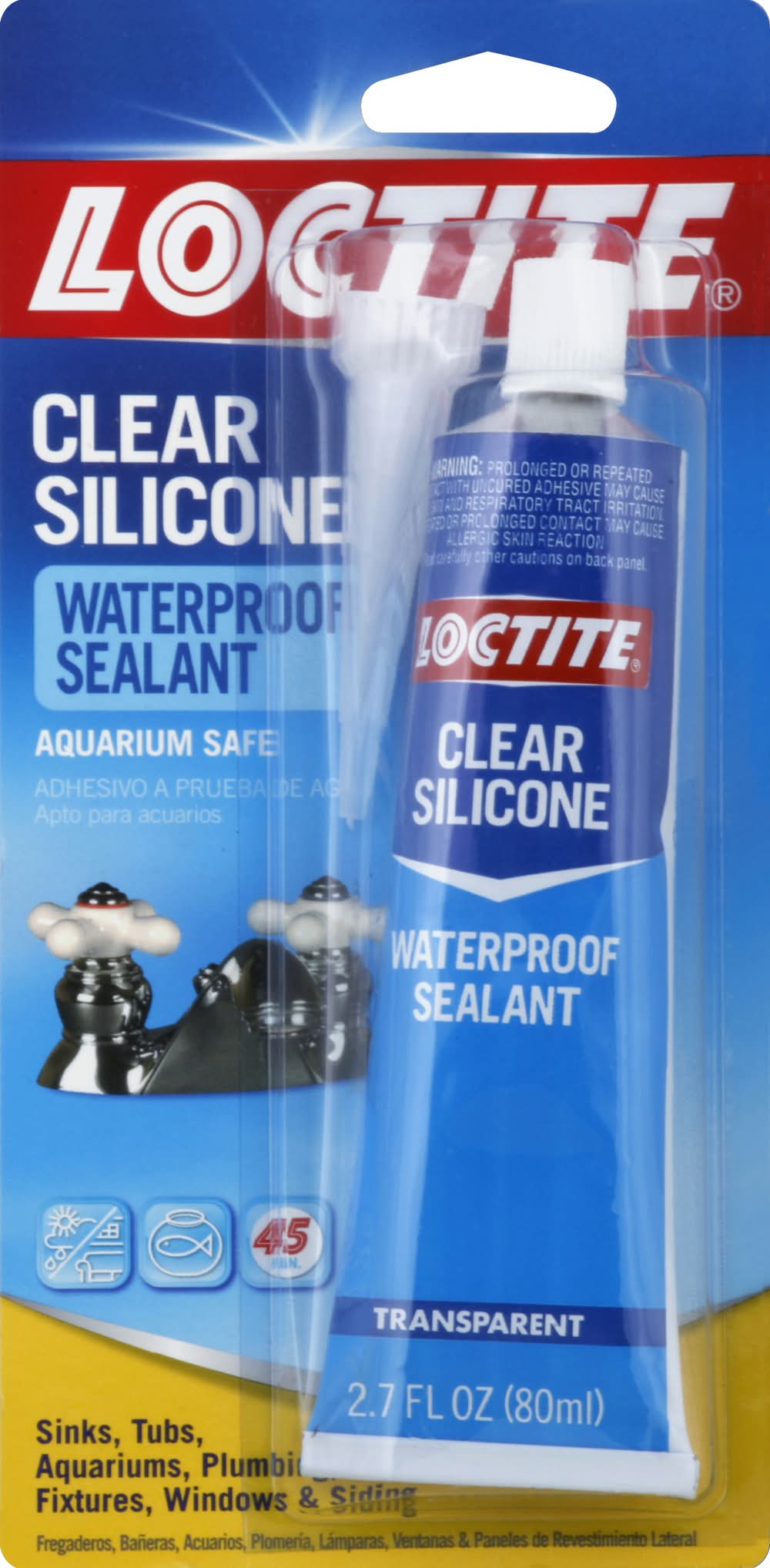 Loctite Clear Silicone Waterproof Sealant (2.9 oz)