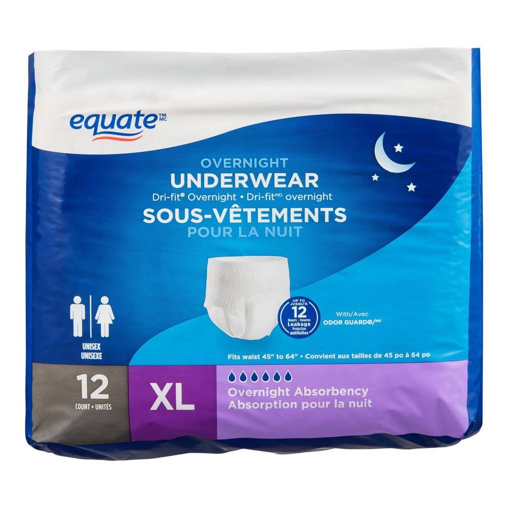 Equate Overnight Underwear Xl (400 g)