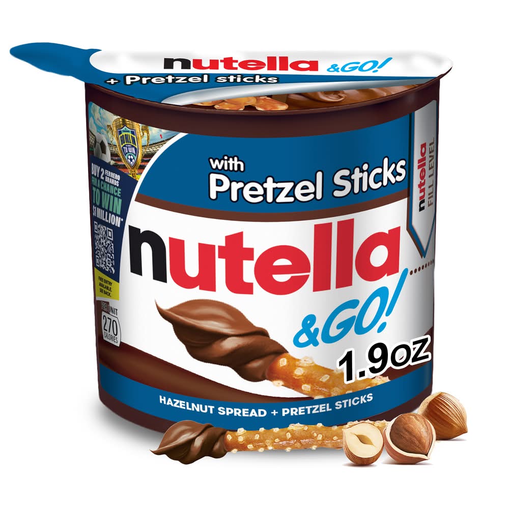 Nutella & Go! Spread With Pretzel Sticks, Hazelnut (1.9 oz)