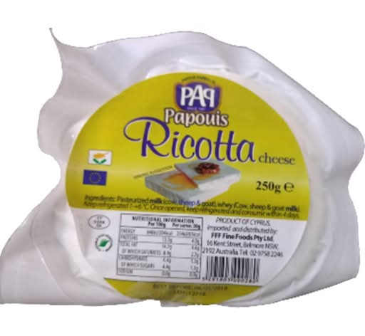 Papouis Ricotta Cheese 250g