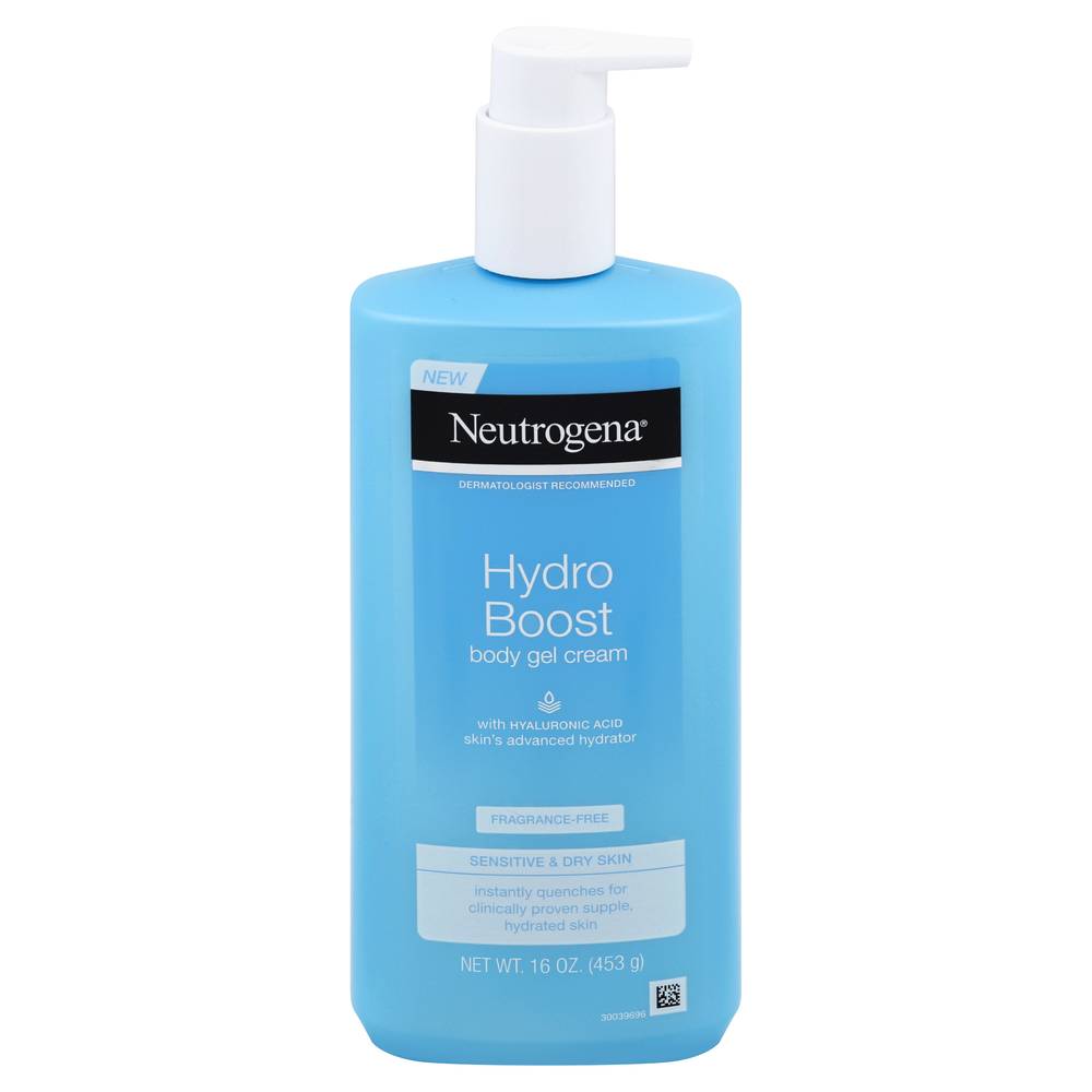 Neutrogena Hydro Boost Body Gel Cream, Fragrance-Free (16 oz)