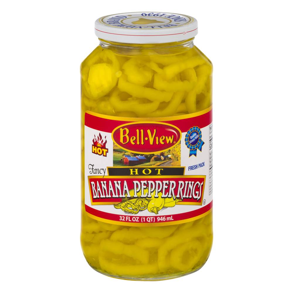 Bell-View Hot Fresh pack Banana Pepper Rings (32 fl oz)