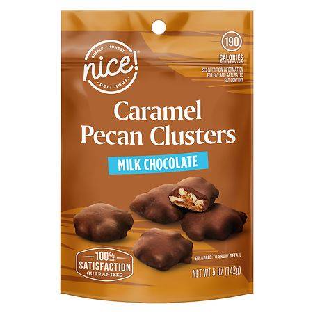 Nice! Caramel Pecan Clusters Milk Chocolate (5 oz)