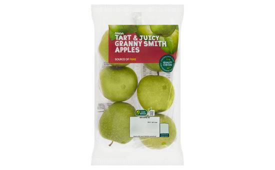 Asda 6 Tart & Juicy Granny Smith Apples