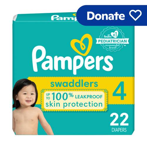 Pampers Swaddlers, Size 4 (22 ct)