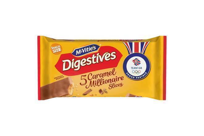 Mcvitie's Caramel Digestive Cake Slices 5pk