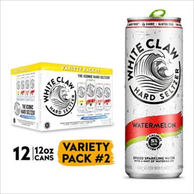 White Claw Spiked Sparkling Water Variety Pack No. 2 Cans - 12-12 Fl. Oz.