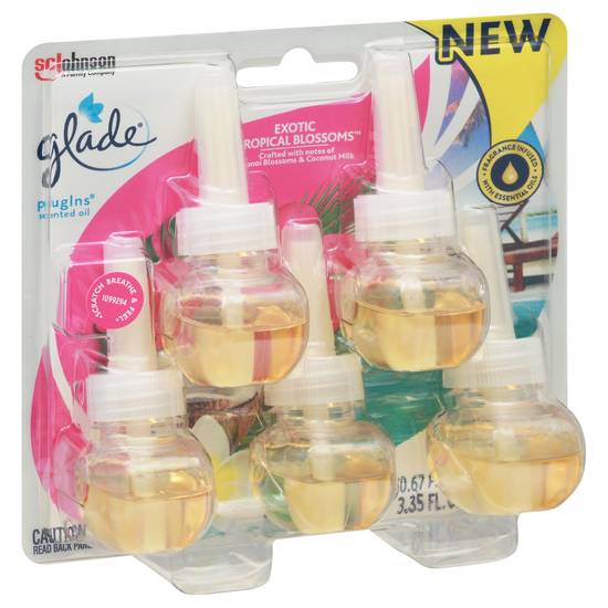 Glade Plugins Exotic Tropical Blossoms Scented Oil Refills