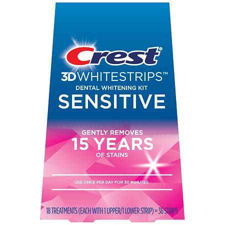 Crest 3d Whitestrips Sensitive At-Home Teeth Whitening Kit (36 ct)