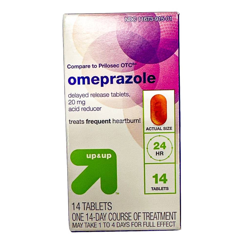 up&up Omeprazole 20mg Acid Reducer Delayed Release Tablets (14 ct)