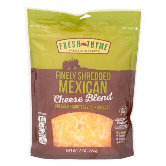 Fresh Thyme Finely Shredded Mexican Cheese