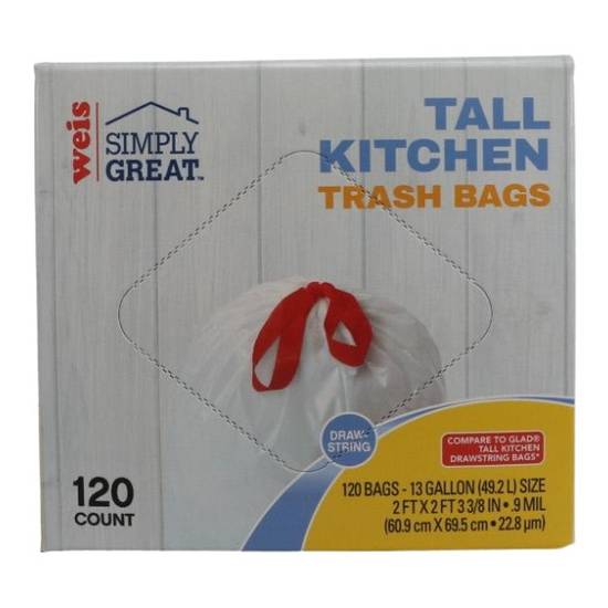Weis Tall Kitchen Trash Bags