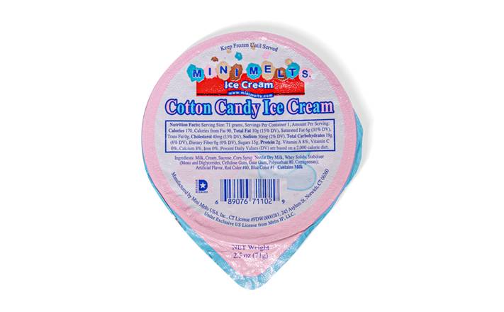 Mini Melts Cotton Candy, 2.5 oz